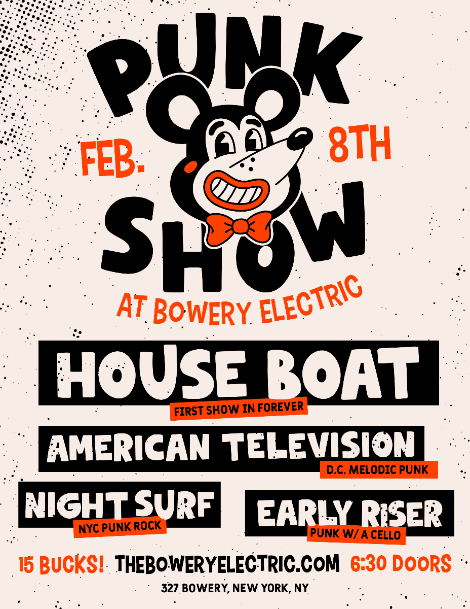 House Boat, American Television, Night Surf, Early Riser