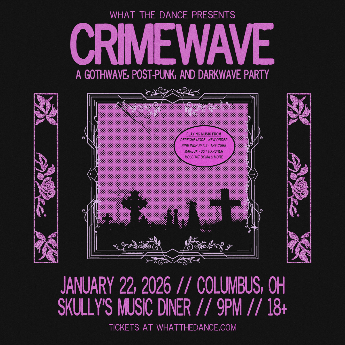 CRIMEWAVE: A POST-PUNK & DARKWAVE PARTY 🪦
