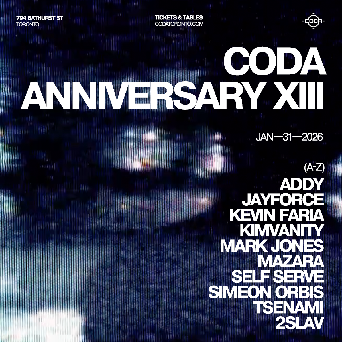 SAT: CODA 13 Year Anniversary