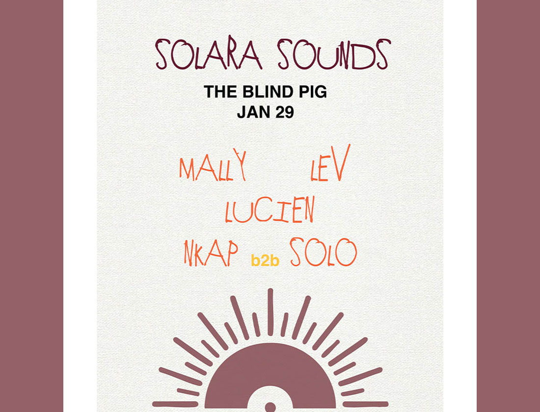 Solara Sounds, Mally, Lev, Lucien, Nkap b2b Solo - 29/01/26
