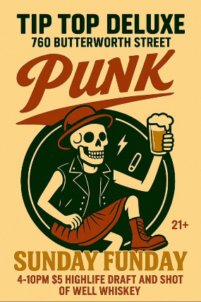 Sunday Funday at Tip Top Deluxe Bar & Grill – Grand Rapids, MI