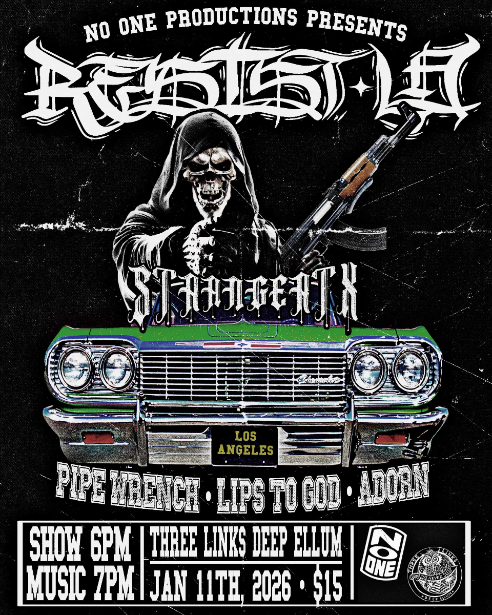 No One Productions Presents: Resist LA, Strangertx, Lips To God & More!