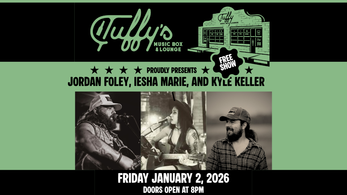 FREE SHOW: Jordan Foley, Iesha Marie and Kyle Keller