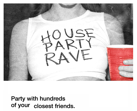 Image of HOUSE PARTY RAVE Image of HOUSE PARTY RAVE