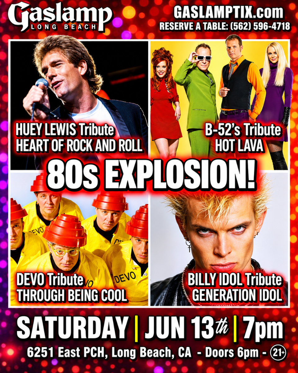 80's EXPLOSION! HUEY LEWIS + BILLY IDOL + B-52's + DEVO Tributes