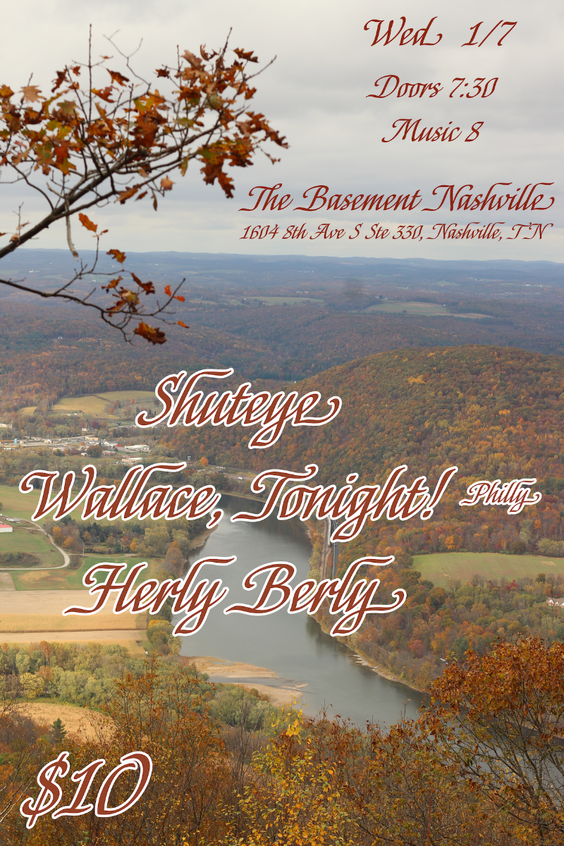 Herly Berly w/ Wallace, Tonight! & Shuteye