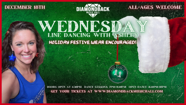 Wednesday Line Dancing with Ashley! at Diamondback Music Hall – Belleville, MI