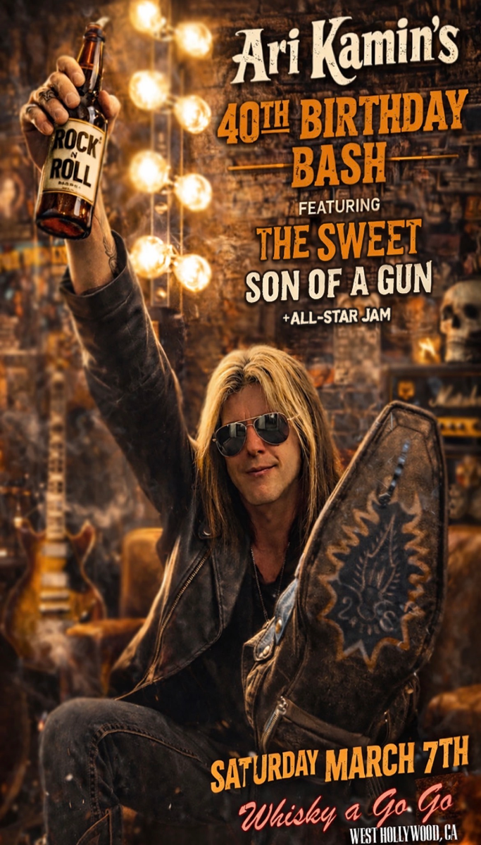Ari Kamin’s 40th Birthday Bash — Featuring The Sweet, Son of a Gun + All-Star Jam