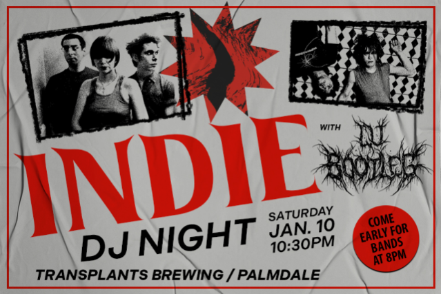 INDIE DJ NIGHT WITH DJ BOOTLEG