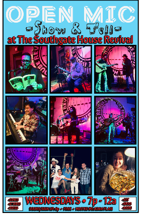 Open Mic Show & Tell with Adam Flaig at The Southgate House Revival – The Lounge – Newport, KY