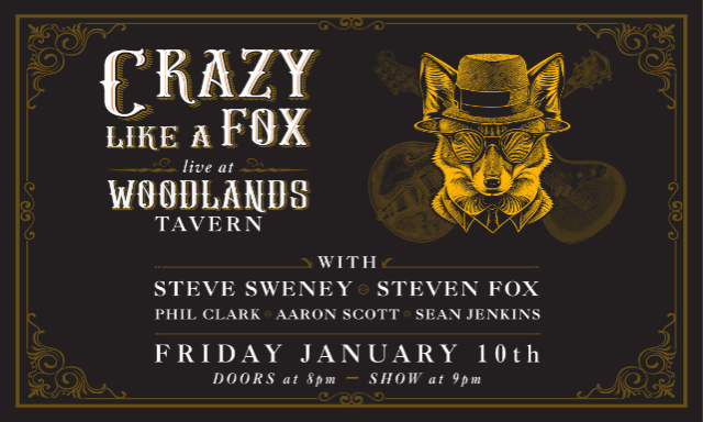 Crazy Like A Fox ft. Steve Sweney, Steven Fox, Phil Clarck, Aaron Scott & Sean Jenkins at Woodlands Tavern