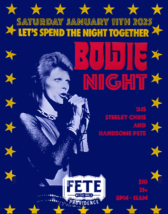 Bowie Night at Fete Music Hall – Providence, RI