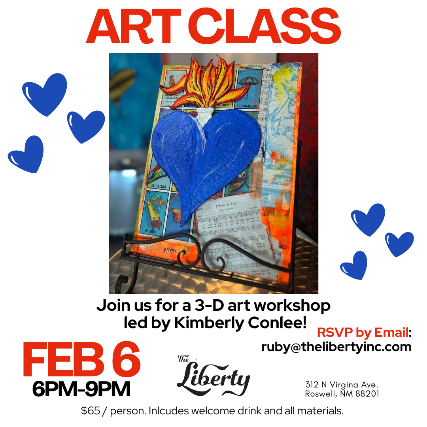 Mixed Media Art Workshop at The Liberty – Roswell, NM