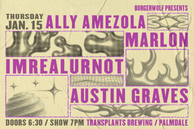 FREE SHOW: ALLY AMEZOLA / MARLON / IMREALURNOT / AUSTIN GRAVES