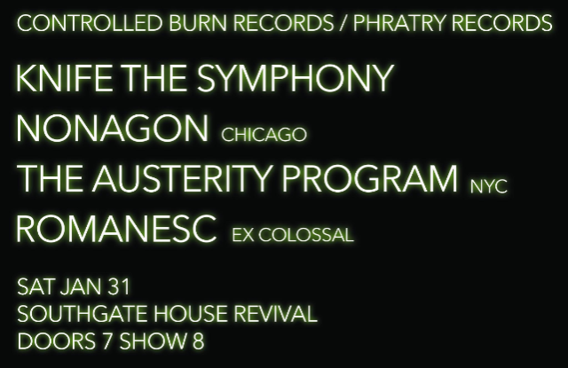 Image of Knife the Symphony, Nonagon, The Austerity Program, Romanesc Image of Knife the Symphony, Nonagon, The Austerity Program, Romanesc