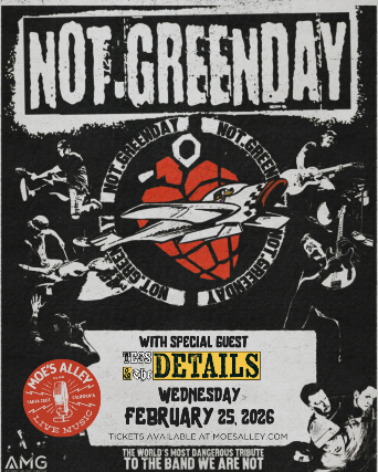 NOT.GREENDAY w/ Tess & The Details at Moe’s Alley – Santa Cruz, CA