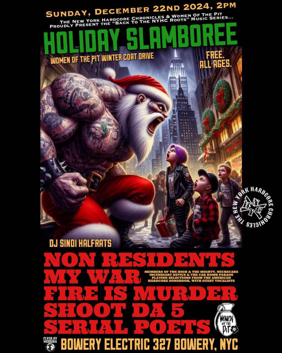 "BACK TO THE NYHC ROOTS" Music Series: HOLIDAY SLAMBOREE