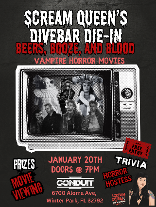 Scream Queen’s FREE Horror Trivia: Vampire Edition! at Conduit – Winter Park, FL