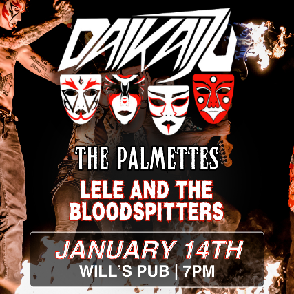 Daikaiju, Palmettes, and Lele and the Bloodspitters at Will’s Pub – Orlando, FL