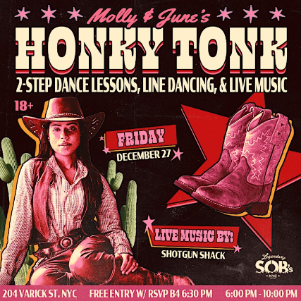 Molly & June's Honky Tonk: 2-Step Dance Classes & Country Music
