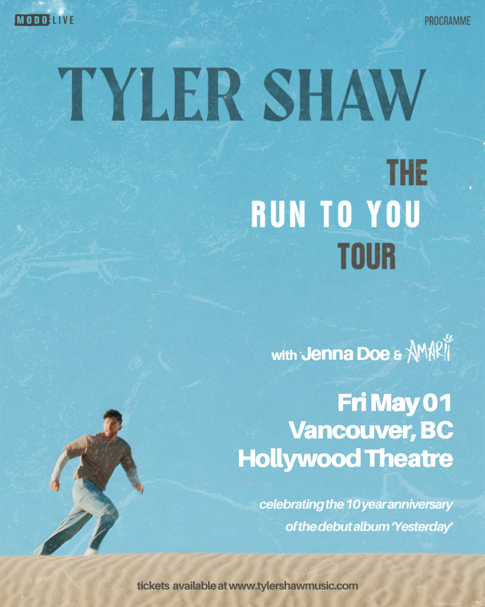 Tyler Shaw - RUN TO YOU TOUR