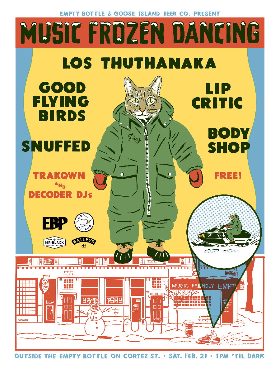 Music Frozen Dancing with Los Thuthanaka / Lip Critic / Good Flying Birds / Snuffed / Body Shop