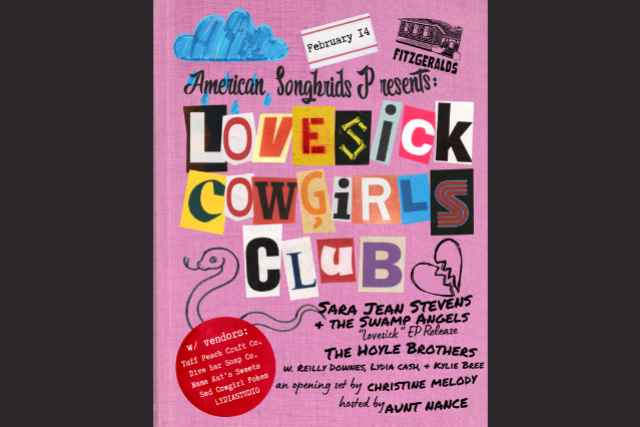 American Songbird Presents: LOVESICK COWGIRLS CLUB at FITZGERALDS NIGHTCLUB – Berwyn, IL