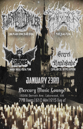 Funeral Dancer, Baazlvaat, Hellkite, Secret Handshake at The Mercury Music Lounge – Lakewood, OH