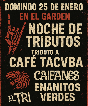 Image of Café Tacaba, Caifanes, Enanitos Verdes, El Tri Tributes Image of Café Tacaba, Caifanes, Enanitos Verdes, El Tri Tributes