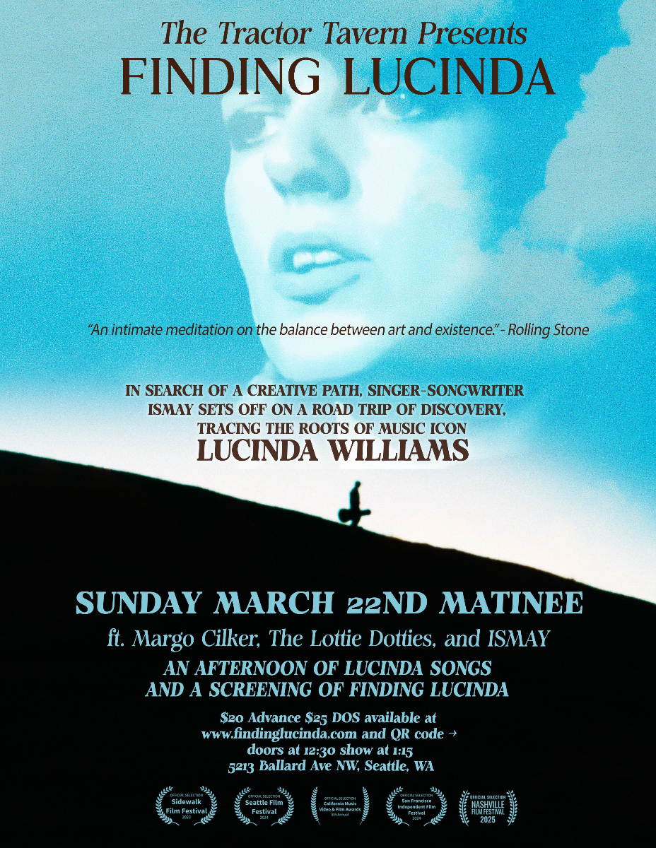 Finding Lucinda – Matinee Doc Screening & Set of Lucinda Williams Music