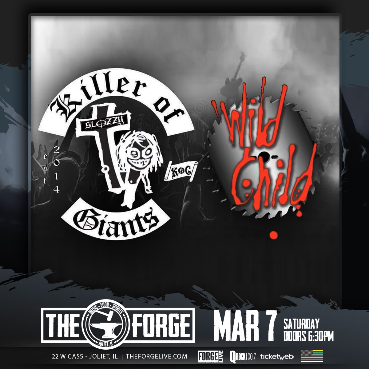 Killer of Giants (Ozzy Tribute), Wild Child (W.A.S.P. Tribute)