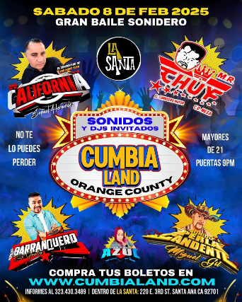 Cumbia Land at La Santa – Santa Ana, CA