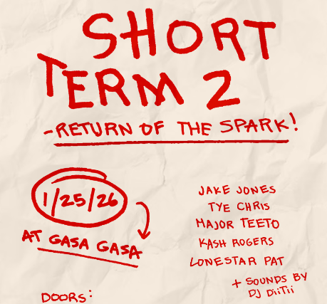 Image of Postponed due to weather: Short Term 2! Image of Postponed due to weather: Short Term 2!