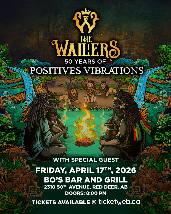 The Wailers – 50 Years of Positive Vibrations at Bo’s Bar & Stage – Red Deer, Canada
