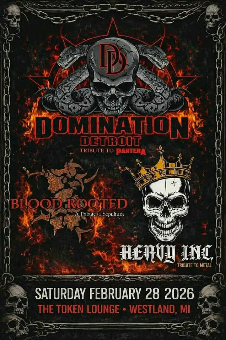 Tribute to PANTERA - Domination Detroit, Blood Rooted - Tribute to Sepultura, Heavy Inc