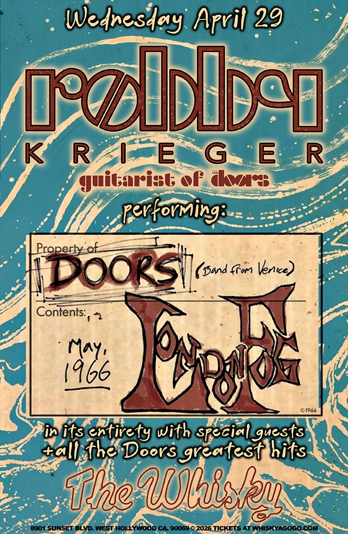Robby Krieger of The Doors with special guest Tripform featuring Pablo Manzarek