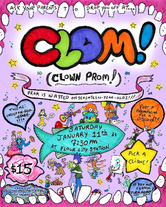 CLOWN UNIFICATION MINISTRIES –  “CLOM” – CLOWN PROM at Flour City Station – Rochester, NY