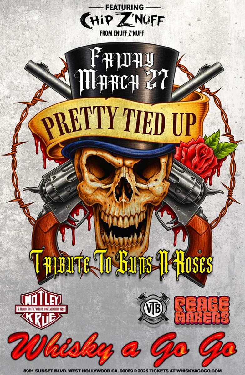 Pretty Tied Up (Guns N' Roses Tribute), Made N America, V-Time, Stranglehold (Tribute to Ted Nugent), Peacemakers