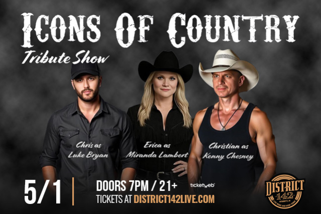 ICONS OF COUNTRY - Tributes to Luke Bryan, Kenny Chesney and Miranda Lambert