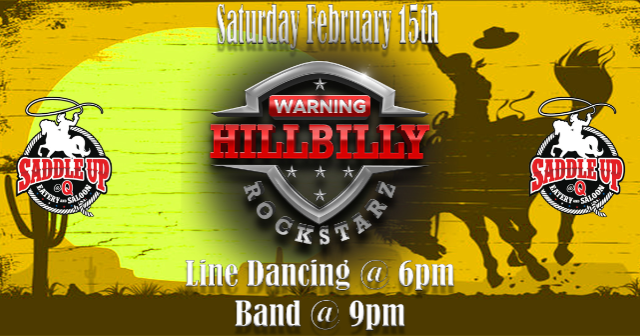 Hillbilly Rockstarz Live at Saddle Up @ Q at Saddle Up At Q – Aurora, IL