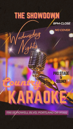 Country Karaoke at The Showdown – Portland, OR