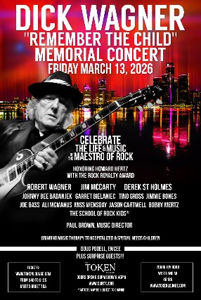 DICK WAGNER “Remember The Child” Memorial Concert performance by DEREK ST. HOLMES / JIM MCCARTY & more at The Token Lounge – Westland, MI