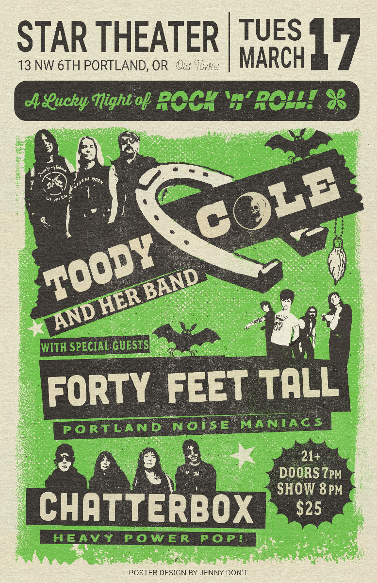 TOODY COLE AND HER BAND with Chatter Box