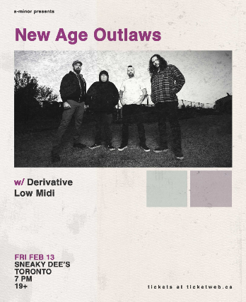 New Age Outlaws w/ Derivative & Low Midi at Sneaky Dee’s Concert Venue – Toronto, Canada