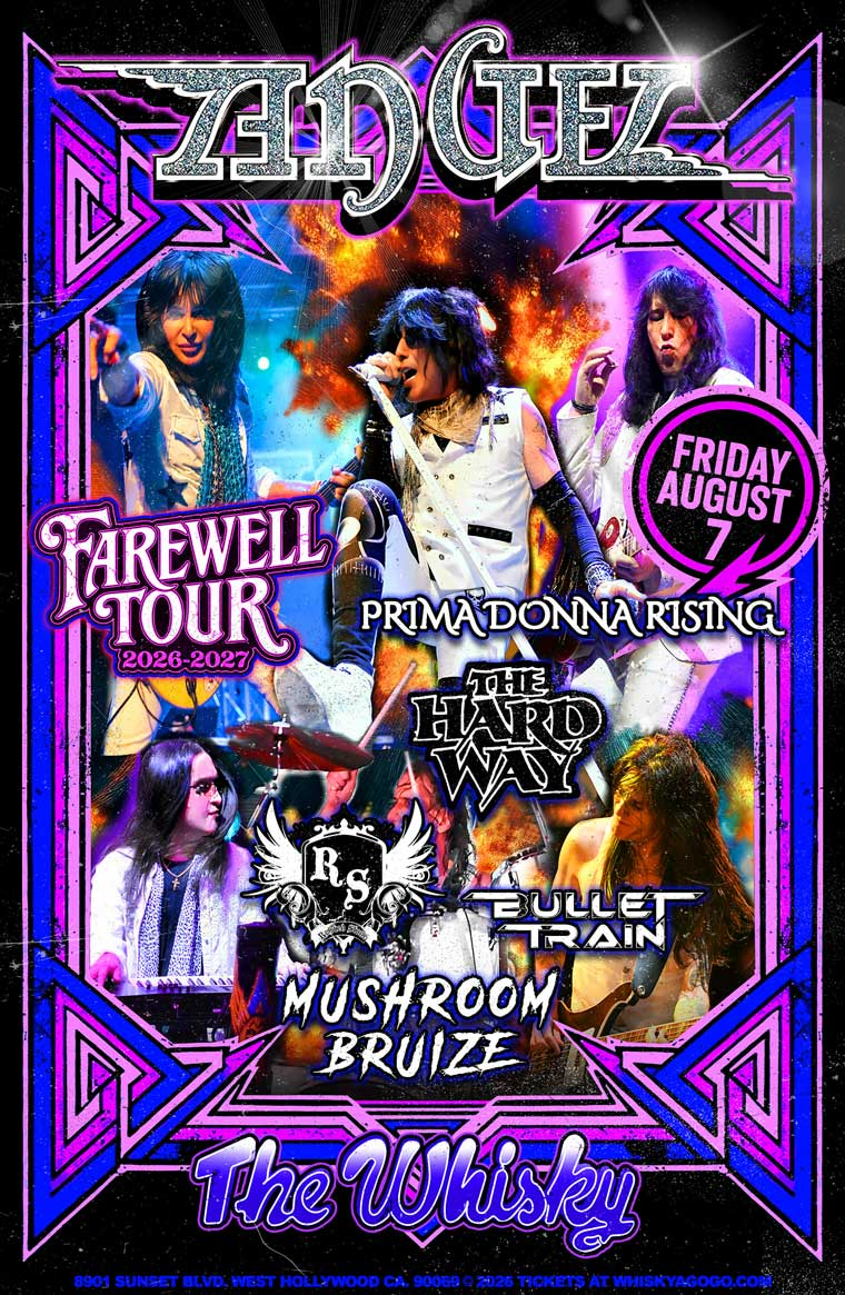 Angel, The Hard Way, Prima Donna Rising, Bullet Train, Rusted Stone, Mushroom Bruize