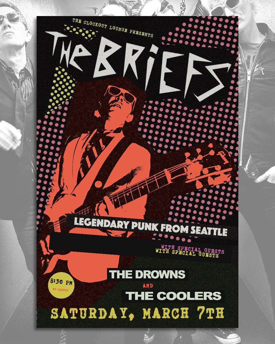 *SOLD OUT* KEXP/Sonic Reducer & Clock-Out Lounge Present: The Briefs w/ The Drowns, The Coolers