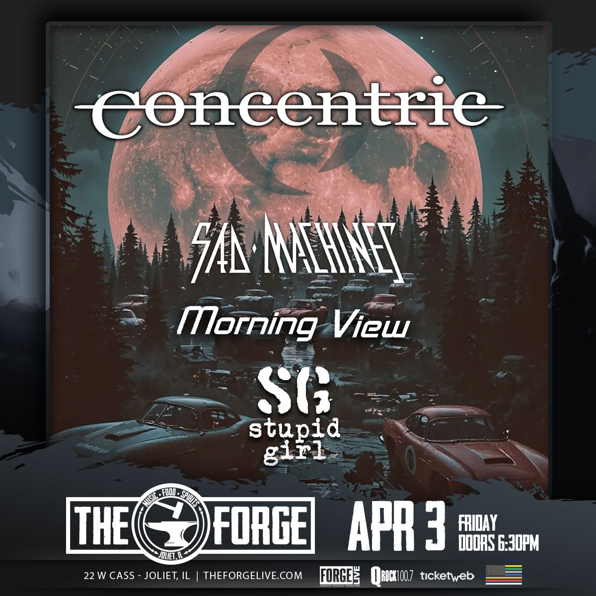Concentric, SAD MACHINES, Morning View, Stupid Girl (Garbage Tribute