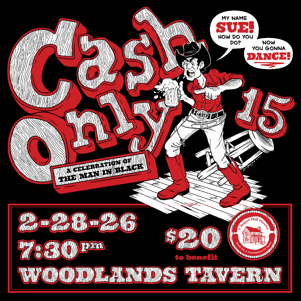 Cash Only 15: A Celebration of Johnny Cash at Woodlands Tavern