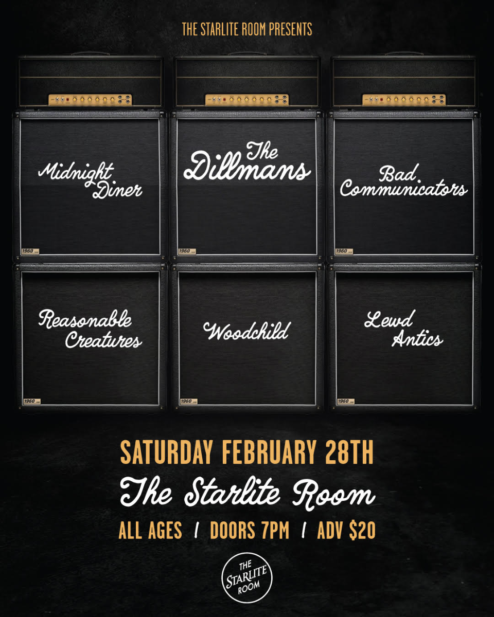 The Dillmans w/ Midnight Diner, Bad Communicators, Reasonable Creatures, Woodchild & Lewd Antics