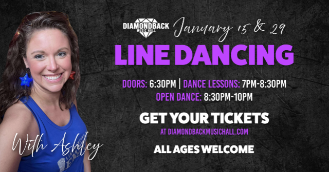 Line Dancing w/ Ashley at Diamondback Music Hall – Belleville, MI